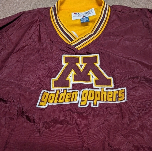 Vintage CHAMPION (XXL) Minnesota Golden Gophers Windbreaker Pullover - Picture 2 of 5